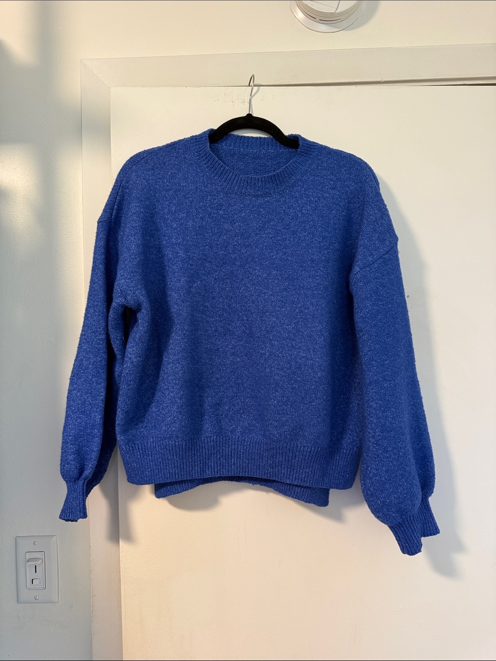 Blue Crewneck Sweater - Soft Everyday Pullover